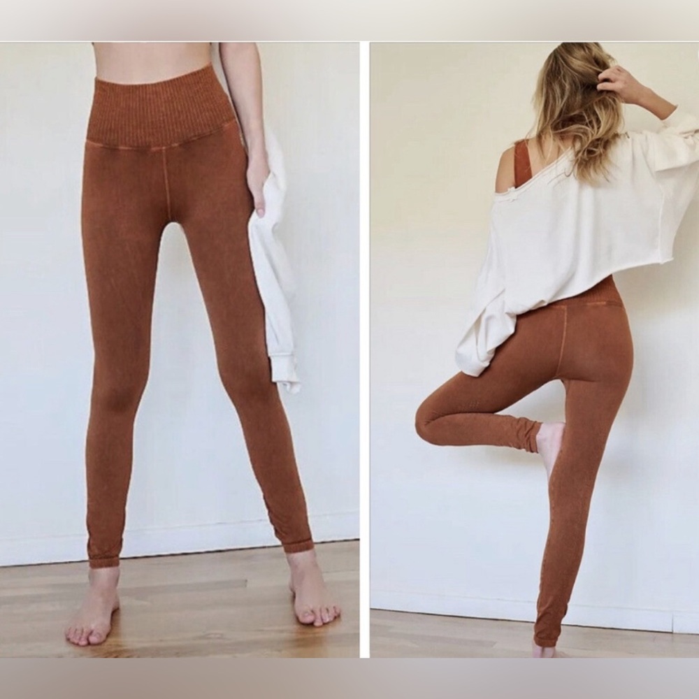 NWOT Free People Movement Good Karma Leggings - toasted coconut - XL
